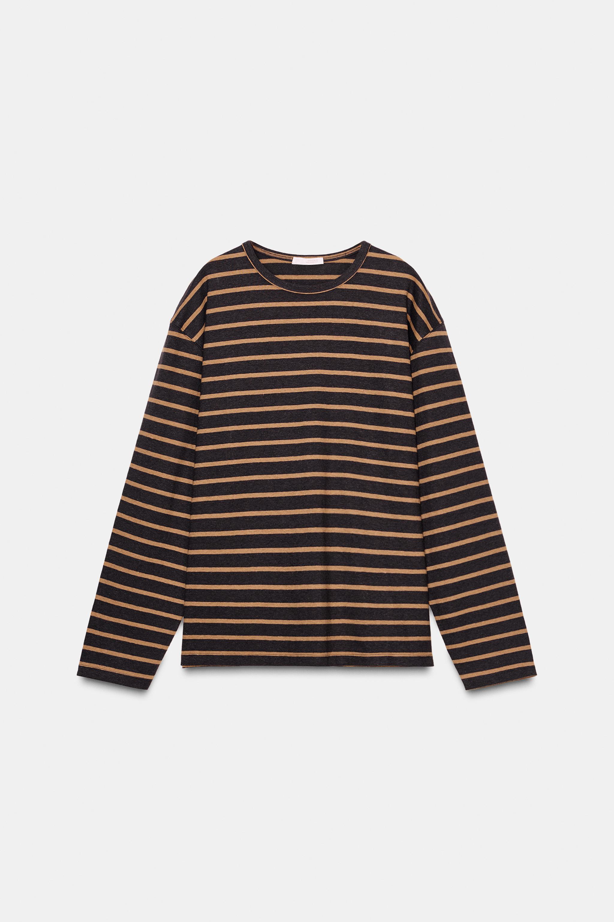 LONG SLEEVE STRIPED T-SHIRT